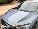 Hood Stripe Decals for 10th Gen Honda Civic Sedan/Hatch/Coupe (2016+)