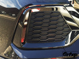 Rear Grill Reflector Overlays for 10thGen Honda Civic Hatchback (2017+)