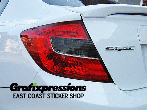 Taillight Overlays for 9thGen Honda Civic Sedan (2012 only)