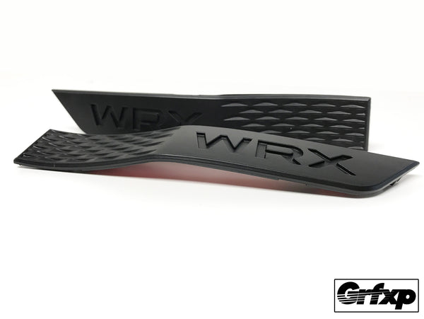 2015-2017 Subaru WRX/STi Fender Side Emblems (Set) Black/Gloss Black | Grfxp
