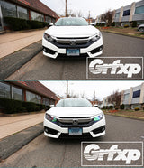 Headlight Overlays for 10thGen Honda Civic Coupe / Sedan (2016 – 2017)