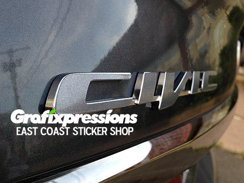 Civic Emblem Color Changing Overlays for 2012+ (two pack)