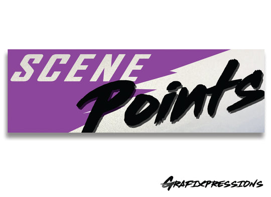 Scene Points Printed Sticker