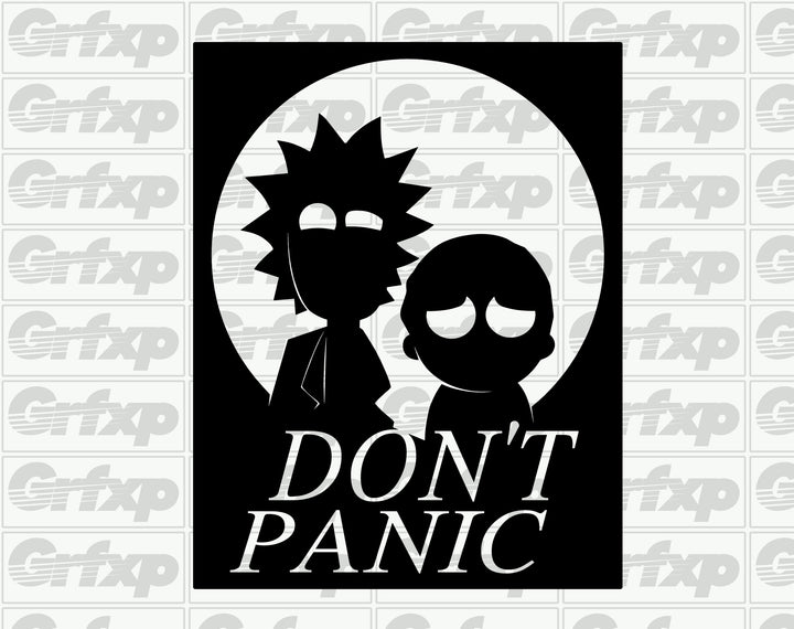 Don't Panic (Rick & Morty) Sticker