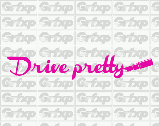 Drive Pretty (Lipstick) Sticker