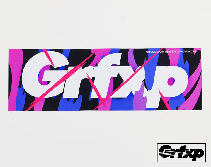 GRFXP Color Splash Printed Sticker