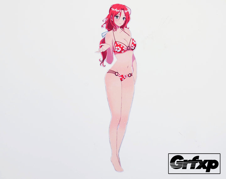 Hannah Anime Drift Girl Printed Sticker