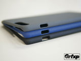 iPhone 7 Plus SoftGrip Case, Sandstone style case, ultra thin, black, cobalt blue and charcoal gray.
