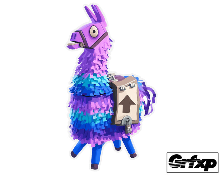 Loot Lama (Fortnite) Printed Sticker