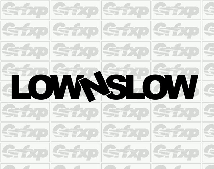 Low N Slow Sticker