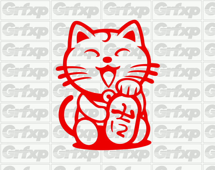 JDM Lucky Cat Sticker