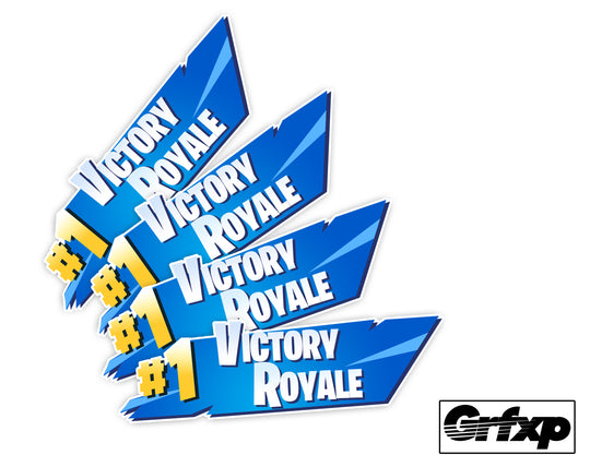 #1 Victory Royale Mini Multi-Pack of Printed Stickers