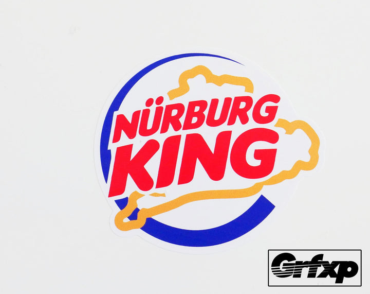 NurburgKing (Burger King Parody) Printed Sticker