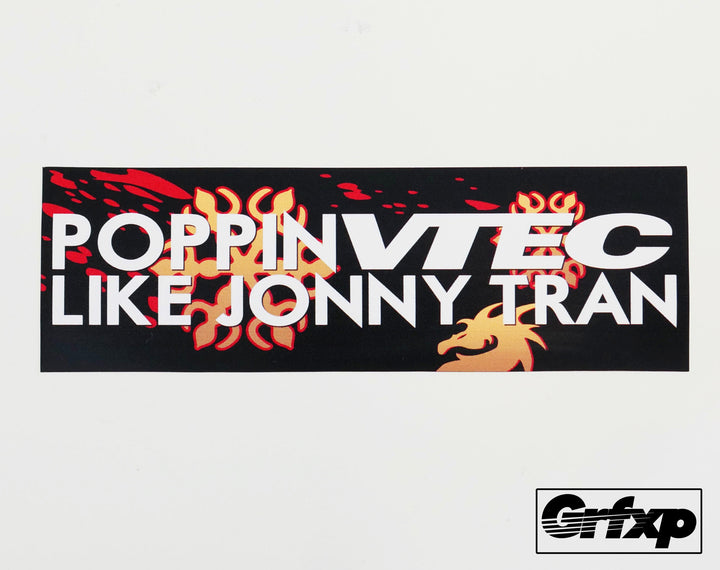 Johnny Tran Poppin' Printed Sticker