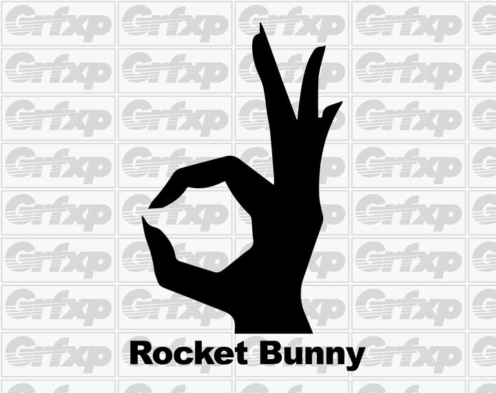 Rocket Bunny Logo Sticker