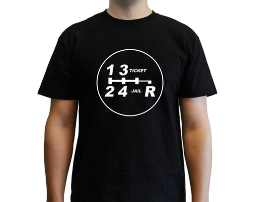 Ticket & Jail Shift Pattern T-Shirt