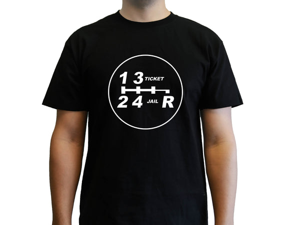 Ticket & Jail Shift Pattern T-Shirt