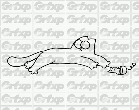 Simon's Cat & Mouse Sticker
