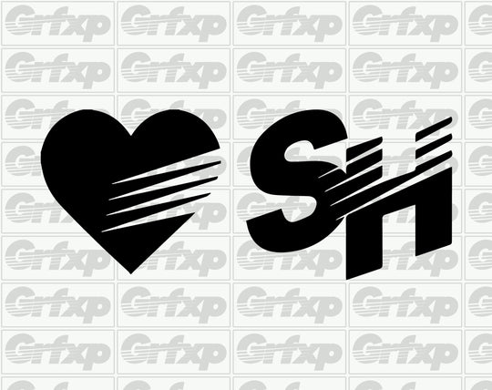SPEEDHUNTERS Heart & SH Logo Sticker Pack