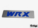 Custom Brushed Steel Console Badges