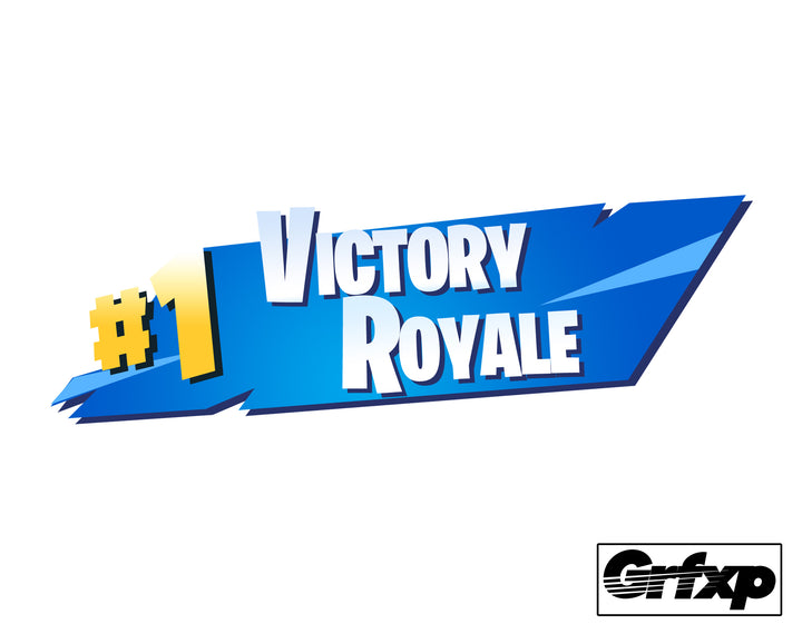 #1 Victory Royale (Season 5 Version) Fortnite Printed Sticker