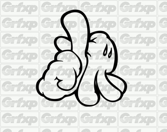 YOLO Mickey Hands Sticker