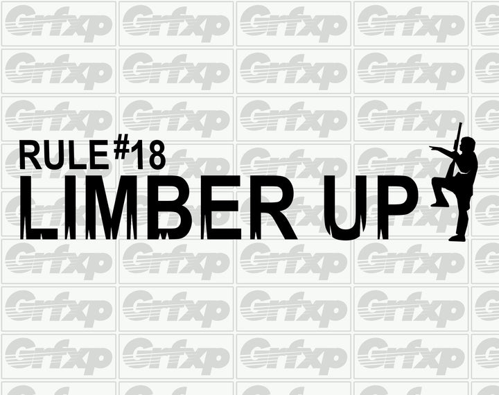 Zombieland Rule #18 Limber Up Sticker